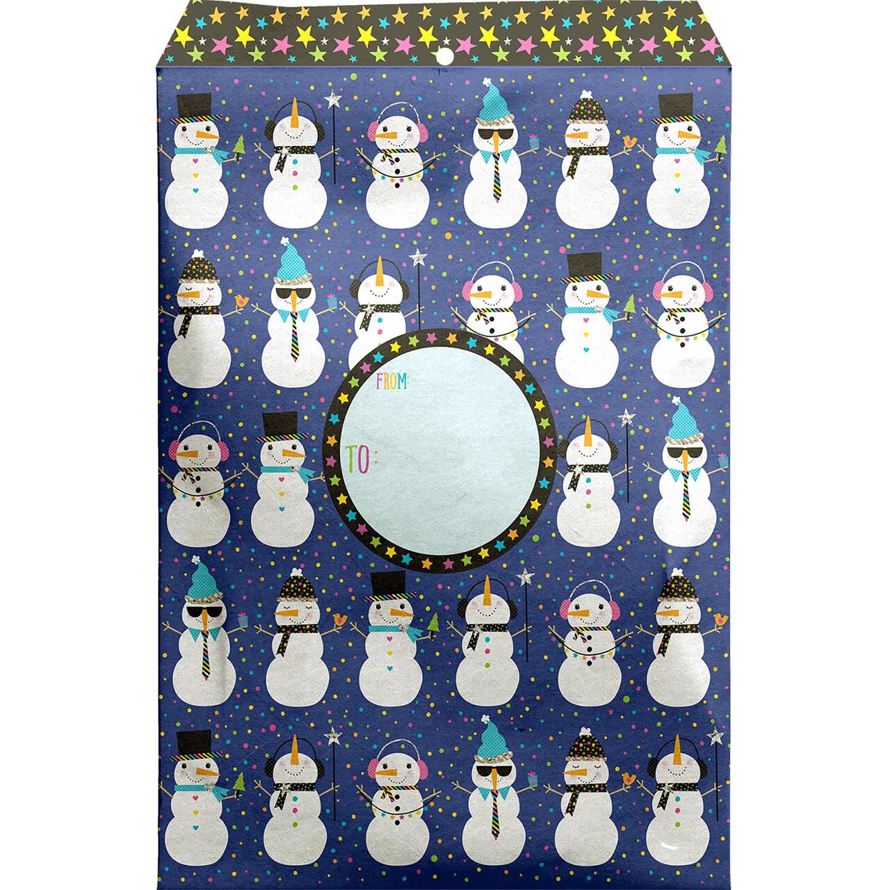 Pack/6: Snowman Party Theme Mailing Envelope - 11 x 1/2 x 15-1/2"